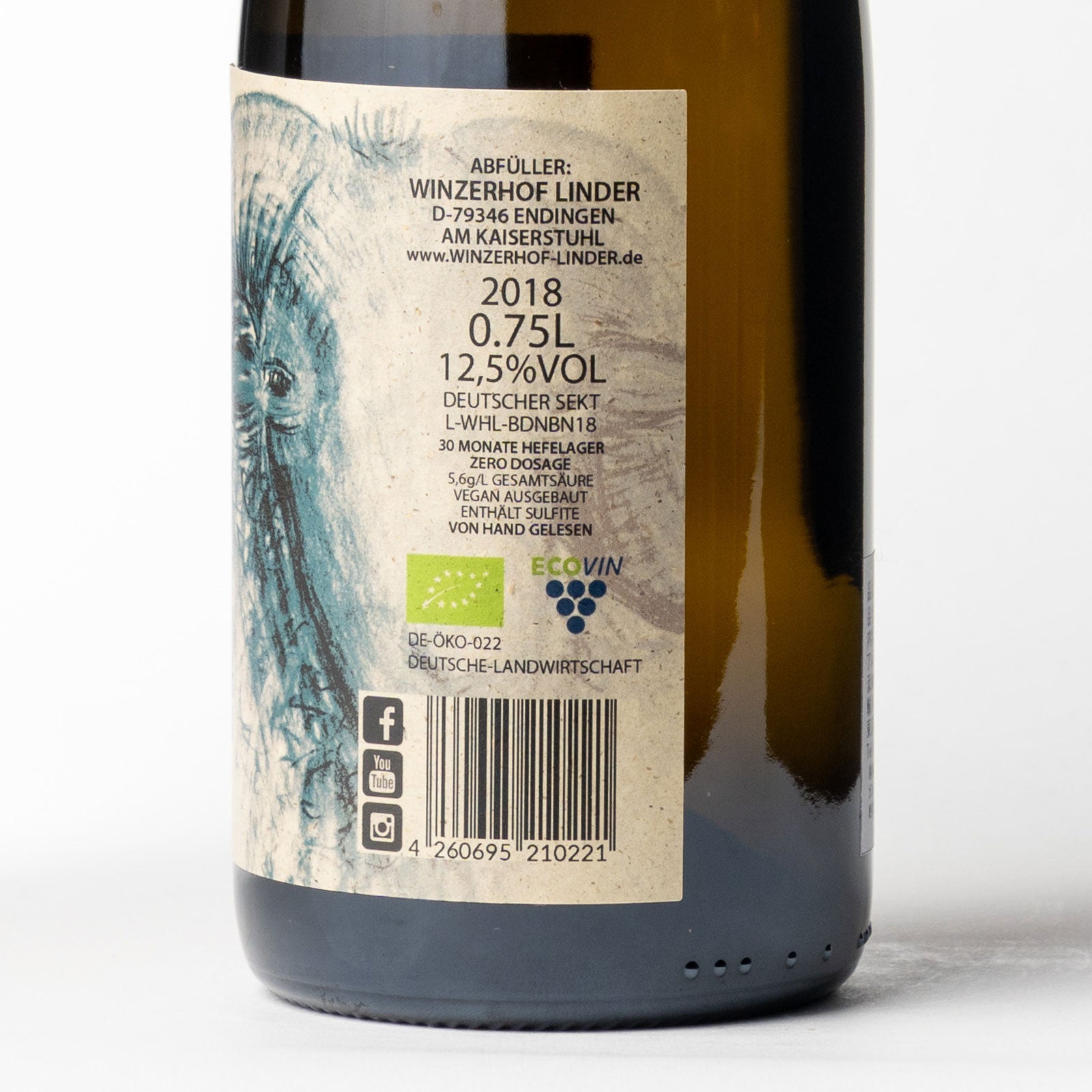 リンダー ブランドノワール 63 ブリュットナチュール / Linder “Blanc de Noirs 63” 2018