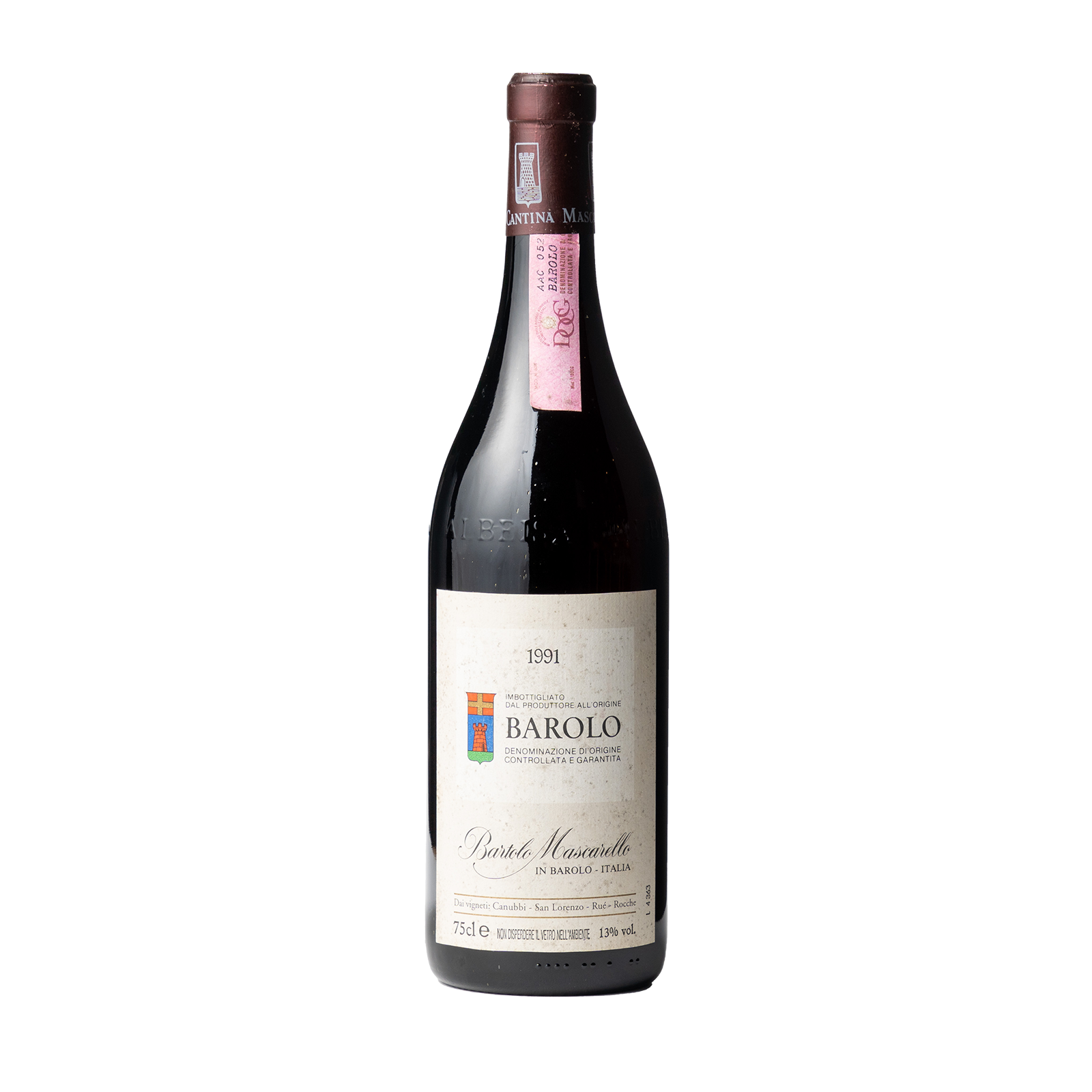 バルトロ・マスカレッロ バローロ　1991 / Bartolo Mascarello Barolo 1991 1991